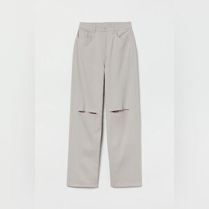 H&M 90s Baggy High Waist Distressed Jeans